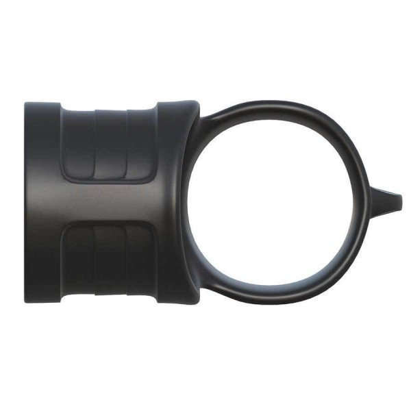 Black Silicone Mr. Big Cock Ring and Ball Stretcher by Fantasy C-Ringz
