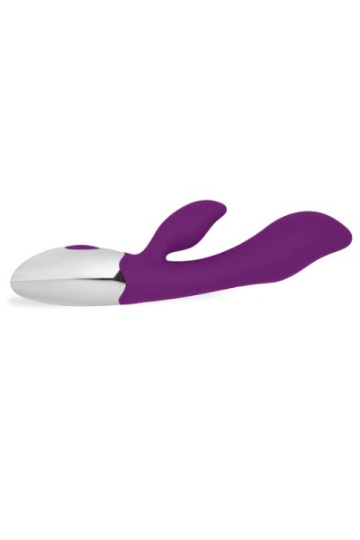 Simplicity 7.9" USB-Rechargeable Classic Silicone G-Spot Rabbit Vibrator
