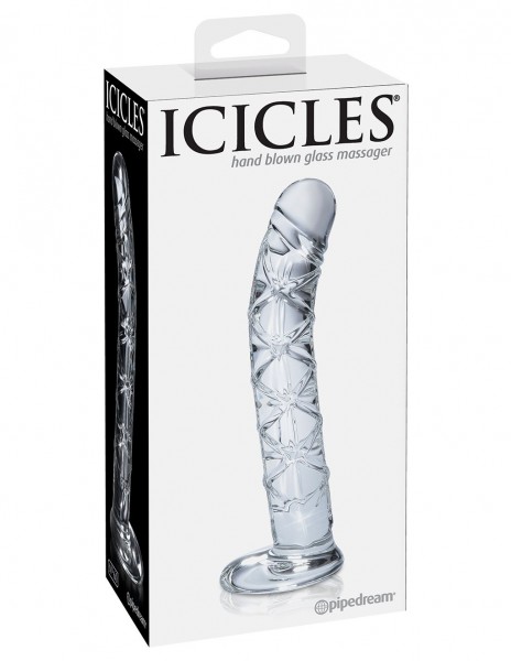 Icicles No 60 Glass Spiral Textured Dildo