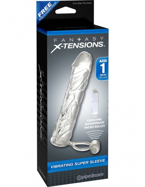 Pipedream Vibrating 6" Super Sleeve with Ball Strap