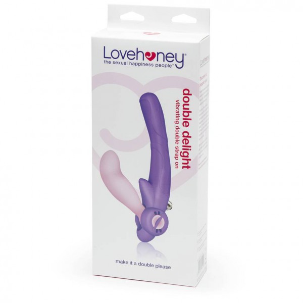 Lovehoney Double Delight Adjustable Vibrating Strapless Strap-On Dildo