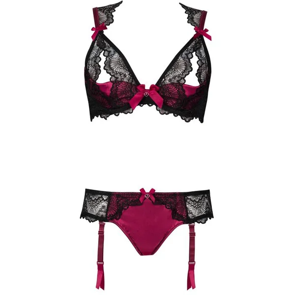 Lovehoney Moonlight Black Peekaboo Bra and Suspender Knickers Set — image 13 of 13