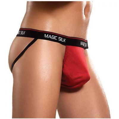 100 Silk Jock Strap Red