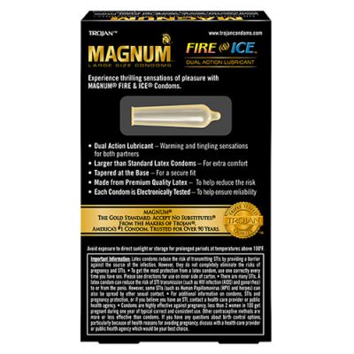 Trojan magnum fire ice lubricated