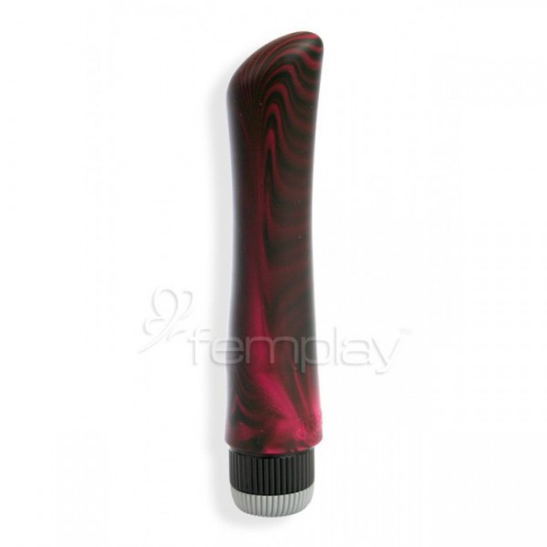 Joystick Silicone Vibrator - Fury (Black/Pink)
