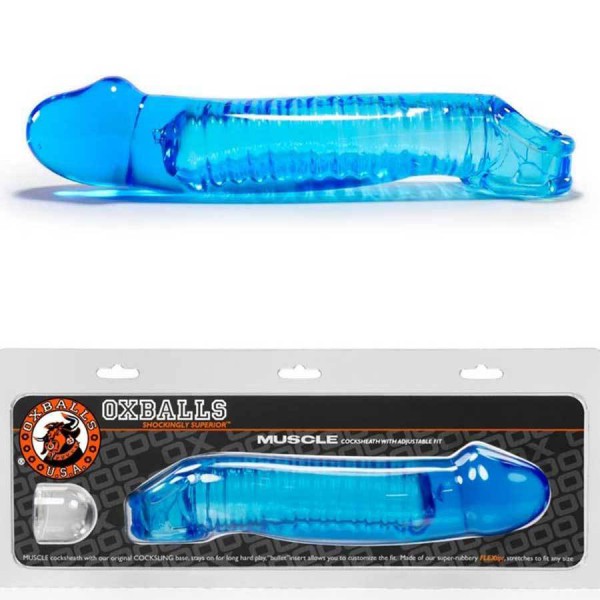 8 Inch Muscle Cock Sleeve | Oxballs Realistic Cocksheath Enhancer