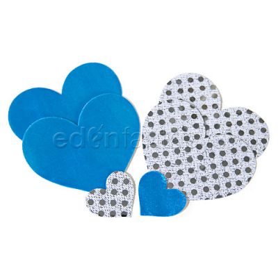 Something Blue heart pasties
