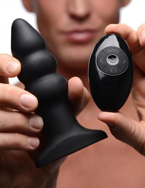 Model I Rippled Rimming Plug with Wireless Remote Control — image 4 of 6