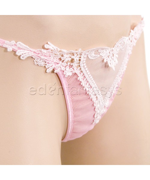Heart mesh g-string
