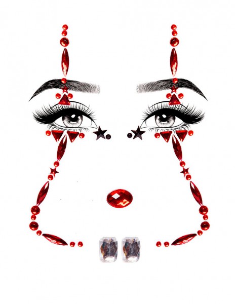 Leg Avenue Clown Adhesive Face Jewels Sticker