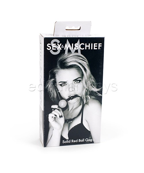 Sex and Mischief solid red ball gag