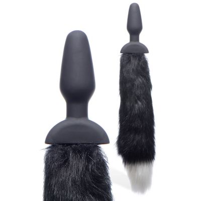 Tailz Wagging Vibrating Fox Tail 5 Butt Plug With Remote