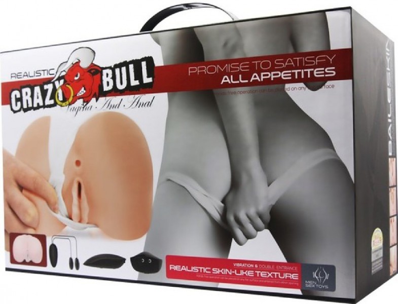 Doggy Vagina And Anal Stimulator (Flesh)