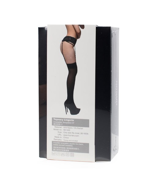 Irresistible Temptation 07 sheer garter stockings