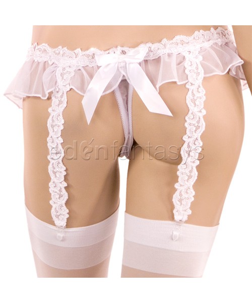 Lace bra and skirtini set