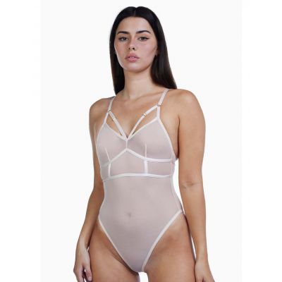 HUSTLER Strappy Mesh Teddy