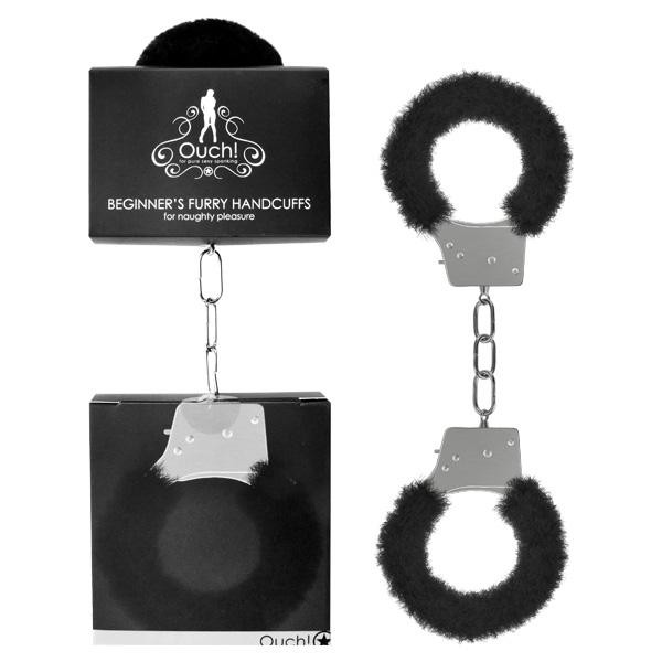 OUCH! Beginners Metal & Fur Handcuffs