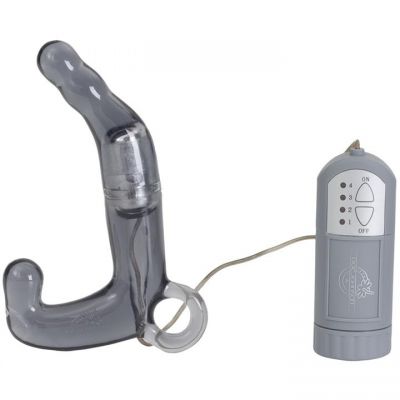 Mens Pleasure Wand Prostate Massager Charcoal