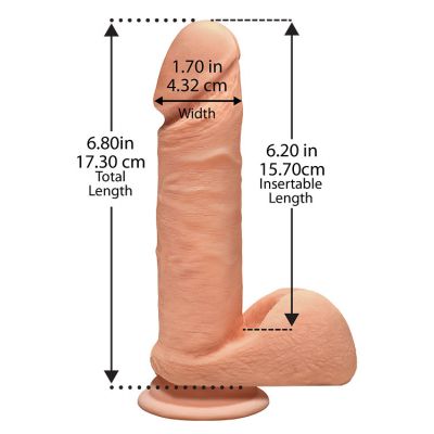 Doc Johnson The Perfect 7 Realistic Dildo with Suction Cup
