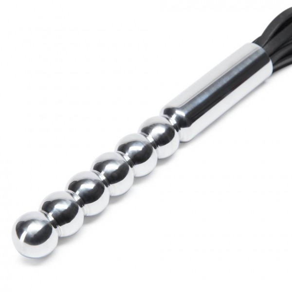 DOMINIX Deluxe Aluminium Dildo with Leather Flogger — image 4 of 10