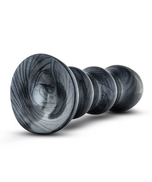 Jet Black Jack Large Ribbed Butt Plug 7 inches — image 4 of 6