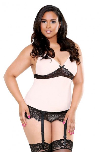 Curve - Luxury Camisole With Matching Panty (Plus Size)