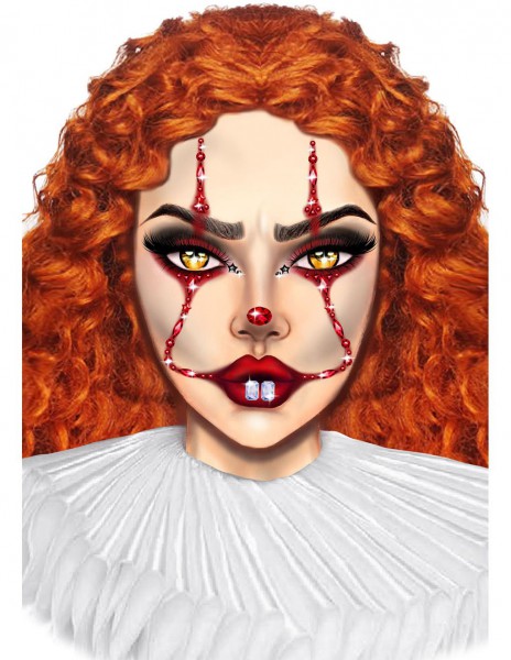 Leg Avenue Clown Adhesive Face Jewels Sticker