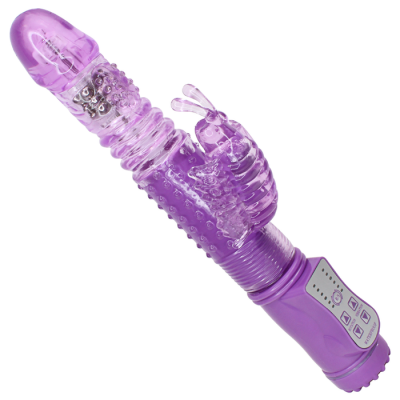 Thrusting Rotating Dual Action Butterfly Vibrator