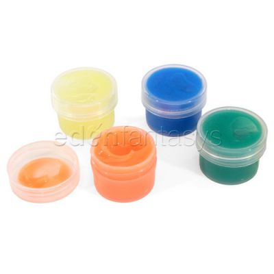 Body finger paint glow