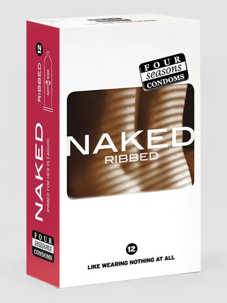 Four Seasons Naked Ribbed Condoms (12 Pack) — image 4 of 4