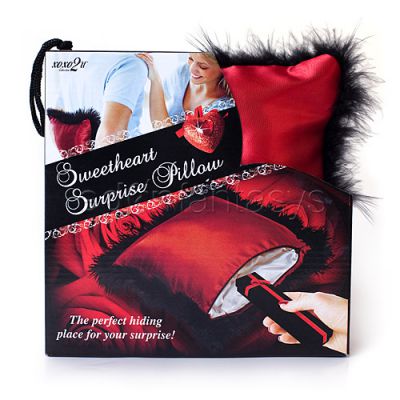 Sweetheart hide a gift pillow