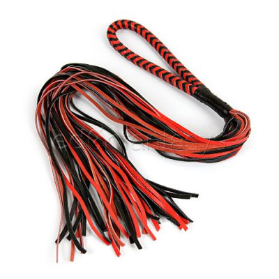 Calf leather two tone flogger