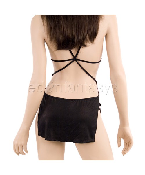 Black dress and panty set
