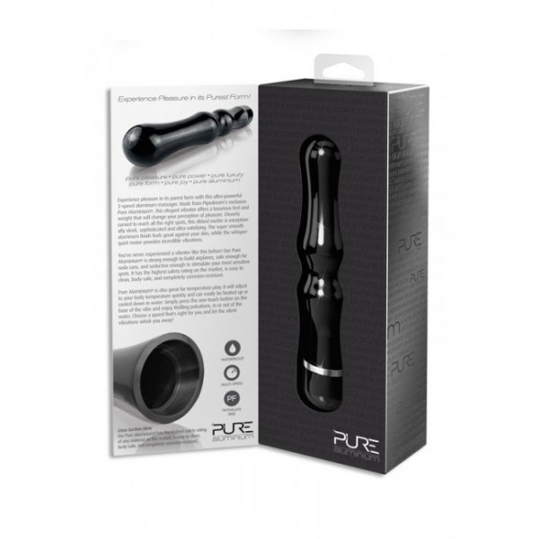 Pure Aluminium Large Vibrator - Black