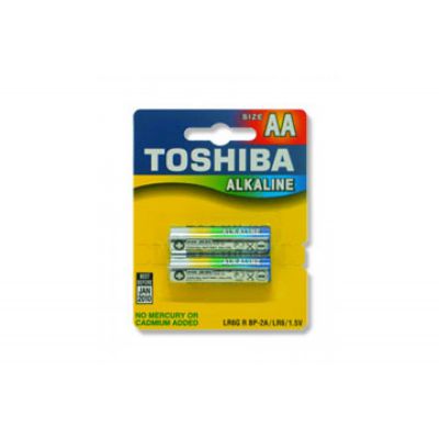 Toshiba AA Alkaline Batteries Pack of 2