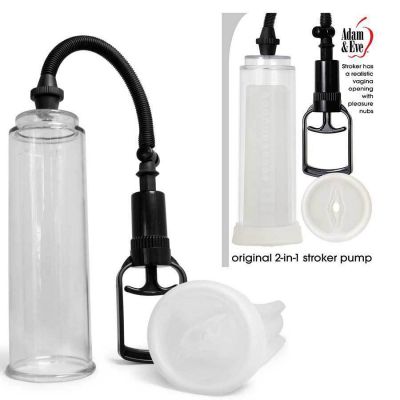 Original 2 in 1 Stroker Masturbator Penis Pump by Adam Eve