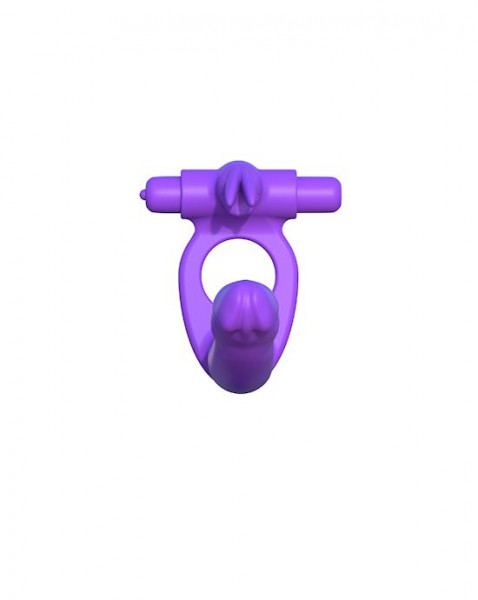 Fantasy C-ringz Silicone Double Penetrator Rabbit - Purple