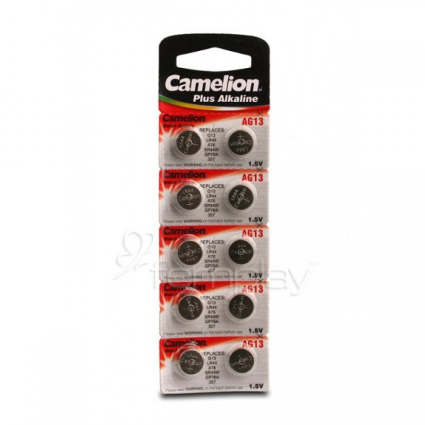 Camelion Alkaline LR44 Watch Cell Batteries (10 Pack)