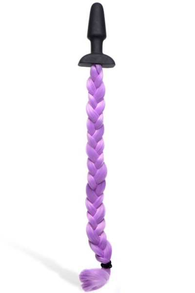 Tailz 4.3" Silicone Butt Plug with Long Pony Tail