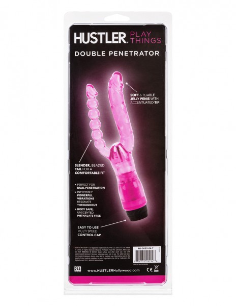 Hustler® Playthings Vibrating Double Penetrator