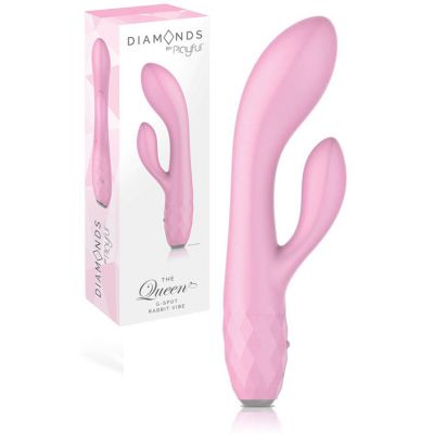 Playful Diamonds The Queen Rechargeable 7 9 G Spot Rabbit Vibrator