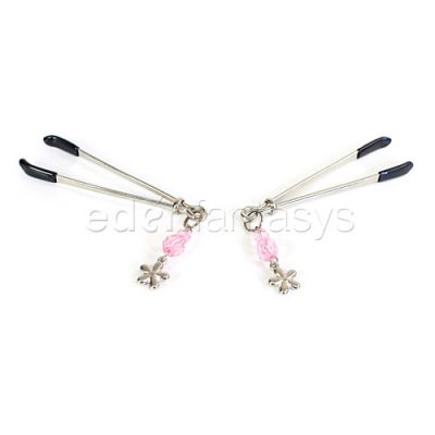 Pink flower clamp
