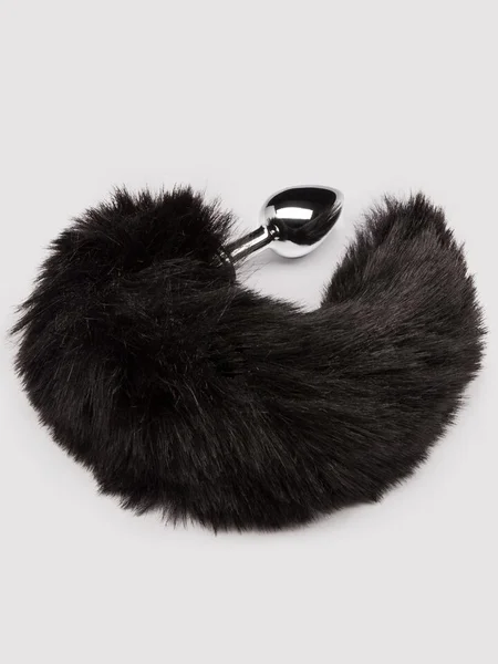 DOMINIX Deluxe Stainless Steel Medium Faux Fur Animal Tail Butt Plug — image 16 of 16