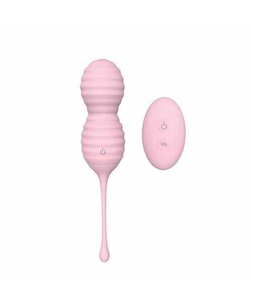 Remote Control Vibrating Kegel Balls Pink