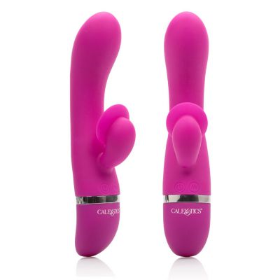 California Exotic 7 5 Rabbit Vibrator with Tickling Clitoral Scoop