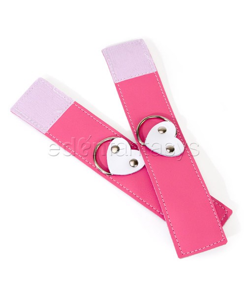 Pink heart wrist restraints