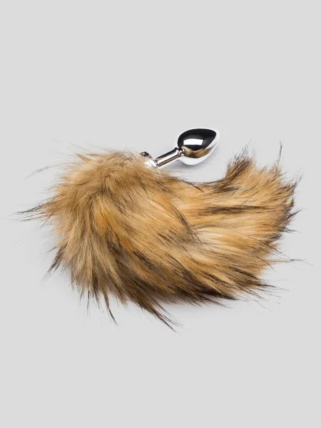 DOMINIX Deluxe Stainless Steel Medium Faux Fox Tail Butt Plug — image 16 of 16