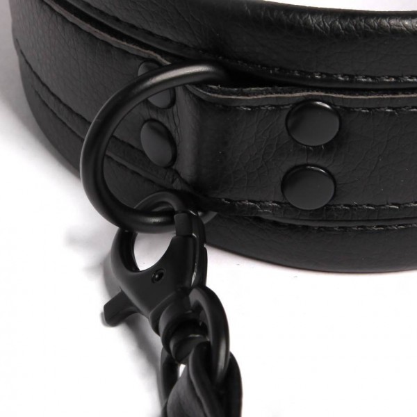 Bondage Boutique Faux Leather Collar and Lead