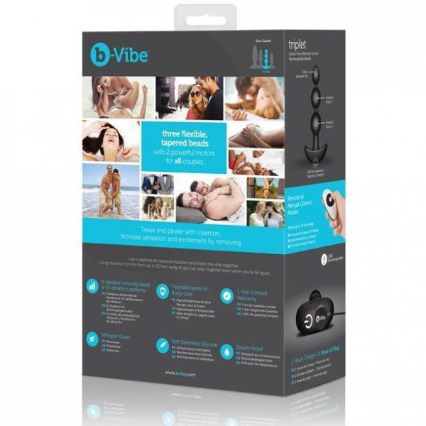 b-Vibe Remote Triplet Anal Beads
