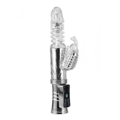 Ultimate Pleasure Thrusting Butterfly Rabbit Vibrator